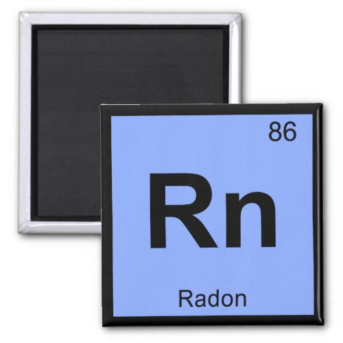 Rn _ Radon Chemistry Periodic Table Symbol Magnet
