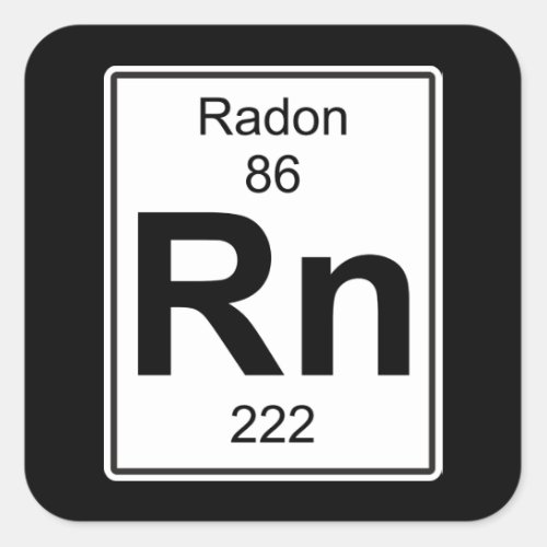 Rn _ Radon Square Sticker