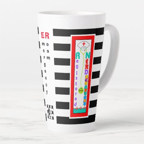 RN  Registered Nerd Latte Mug