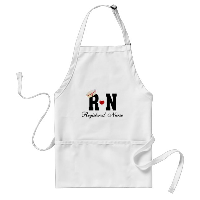 RN Registered Nurse Adult Apron (Front)