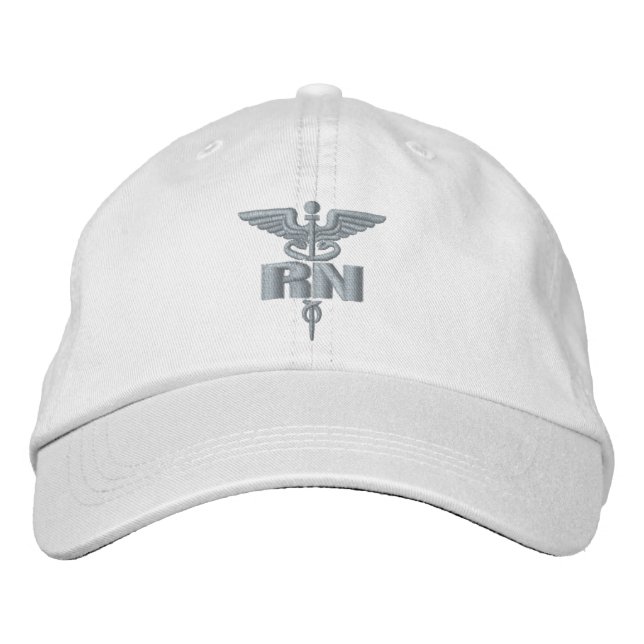 RN Registered Nurse Embroidered Cap (Front)