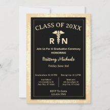 RN Registered Nurse Graduation Caduceus