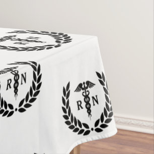 RN Registered Nurse Nursing School Graduate Party Tablecloth