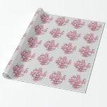 Rn Registered Nurse, Pink Cross Swirls Wrapping Paper at Zazzle