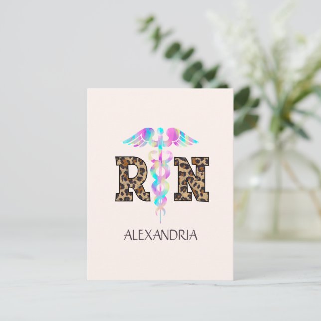 RN, Registered Nurse Postcard (Standing Front)