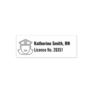 RN Registered Nurse Professional Self-inking Stamp