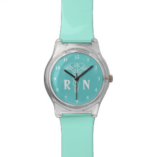 RN Registered Nurse watch with caduceus symbol