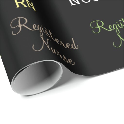 RN (REGISTERED NURSE) wrapping paper Zazzle