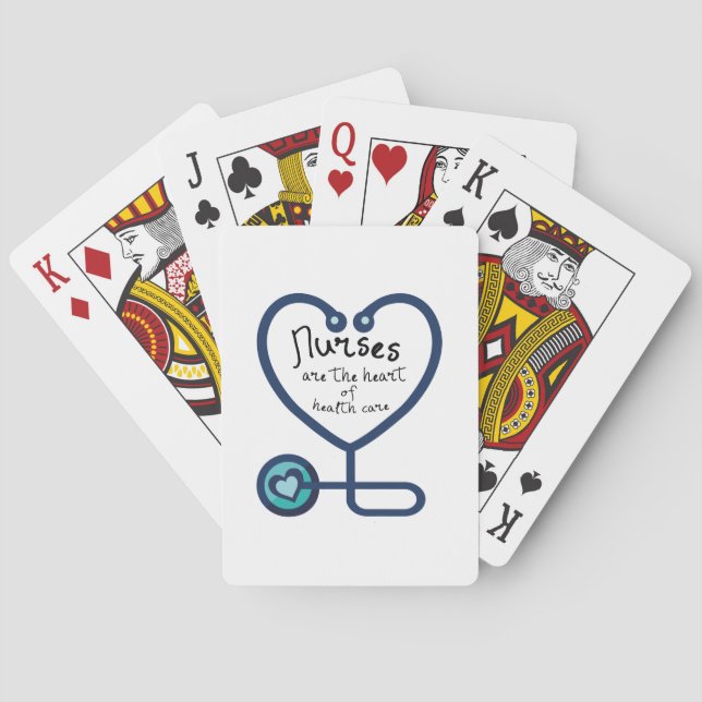 RN Registered Nurses Gifts Poker Cards (Back)