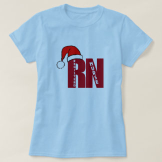 RN Santa with HAT for Registered Nurses CHRISTMAS T-Shirt