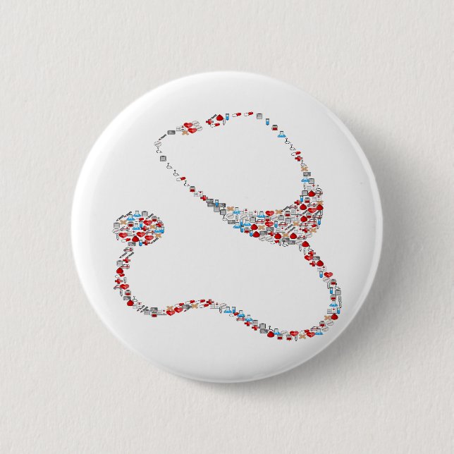 RN Stethoscope Button (Front)