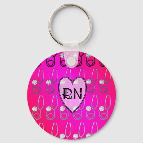 RN Stethoscope Design Keychain