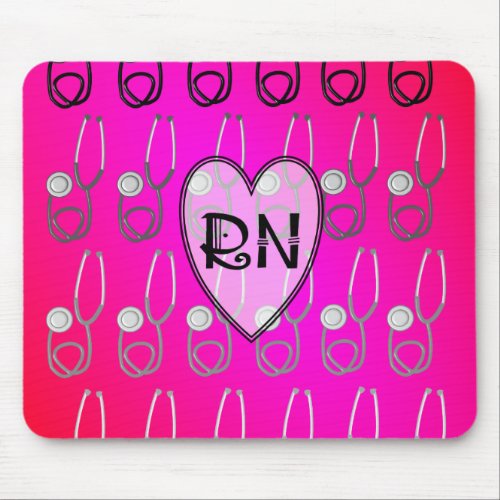 RN Stethoscope Design Mouse Pad