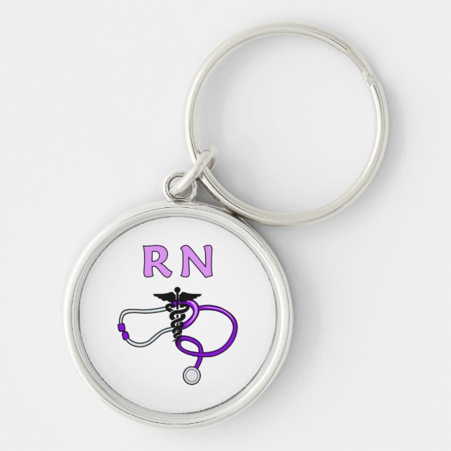 RN Stethoscope Keychain (Front)