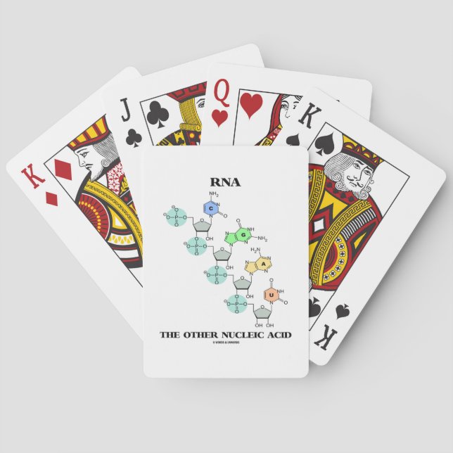 RNA The Other Nucleic Acid Chemical Structure Poker Cards (Back)