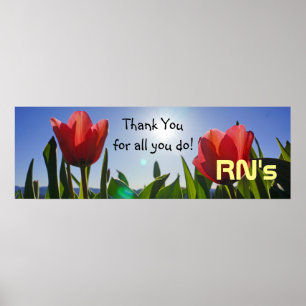 RN's Thank You posters prints Nurse's Week Nursing