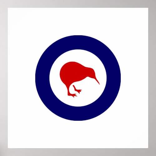 Rnzaf roundel New Zealand Poster