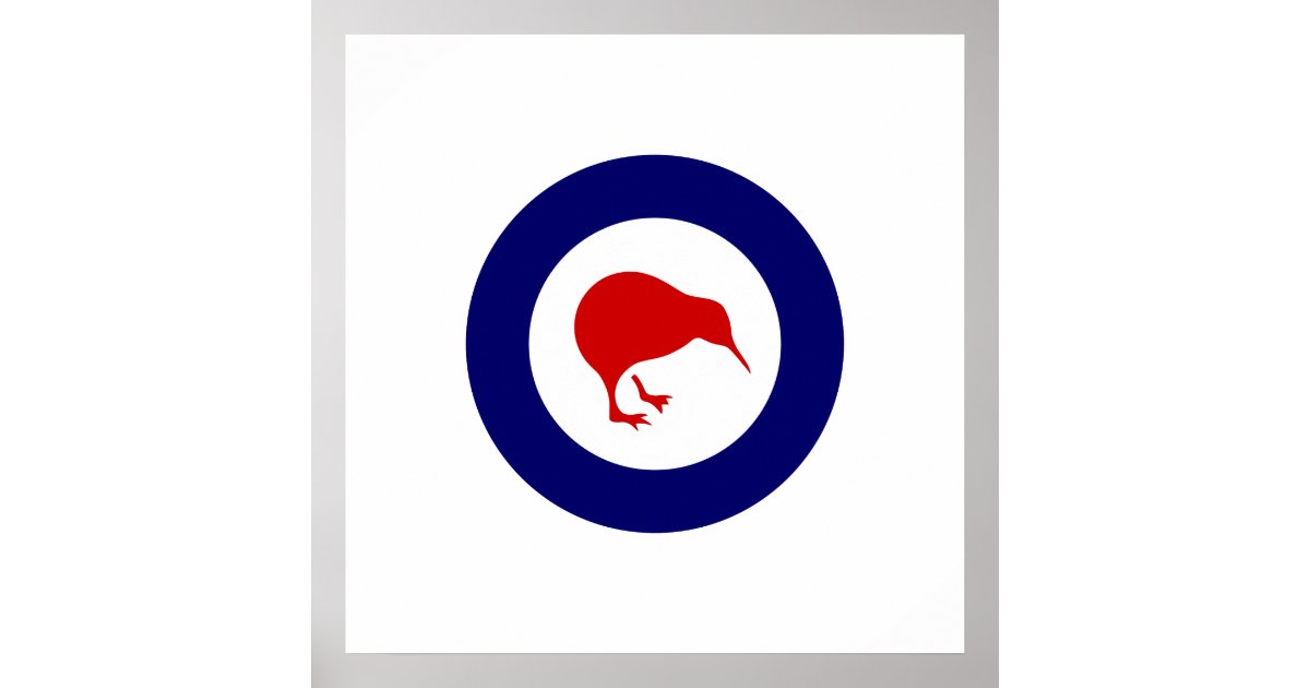 Rnzaf Roundel, New Zealand Poster 