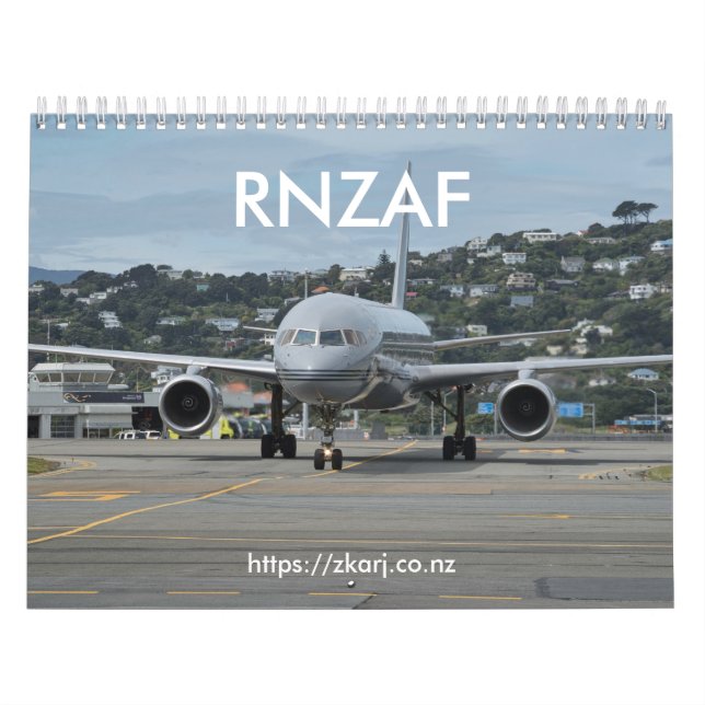 RNZAF — ZK-ARJ (medium, 2-page month) Calendar (Cover)