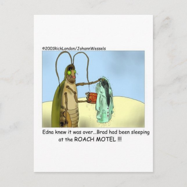 Roach Infidelity Funny Gifts, Tees, & Collectibles Postcard (Front)