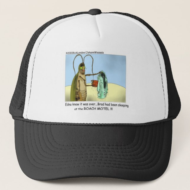 Roach Infidelity Funny Gifts, Tees, & Collectibles Trucker Hat (Front)