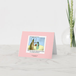 Roach Motel Funny Cartoon Note Card