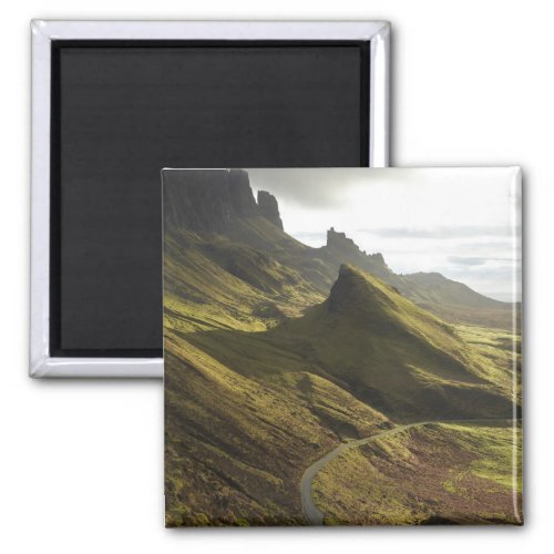 Road ascending The Quiraing Isle of Skye Magnet