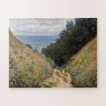 Road at La Cavée, Pourville, Monet  Jigsaw Puzzle<br><div class="desc">Without a figure,  this painting invites,  seduces,  comforts,  and promises,   the component parts of which are impossible to disentangle.</div>