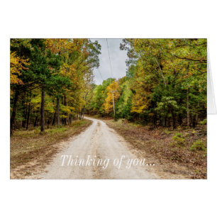 Road At Seasons Change Thinking Of You Card
