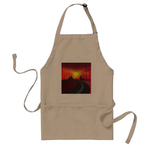 Road At Sunset Apron