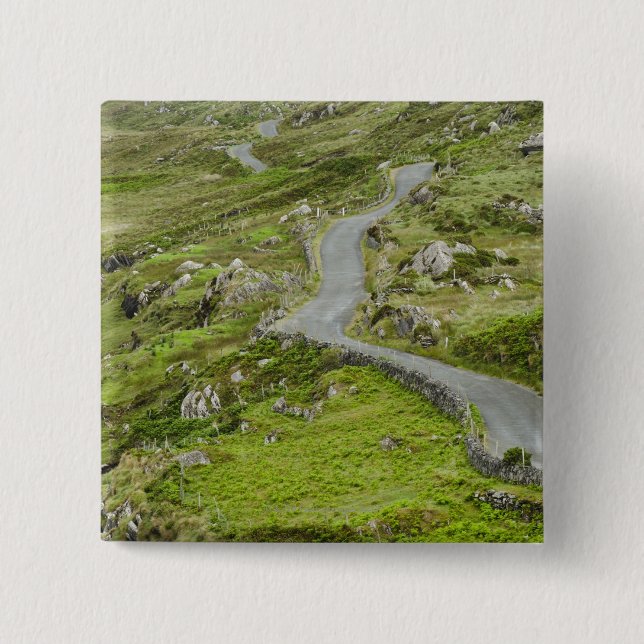 Road between Ballaghacahreen and Caherkeen. Pinback Button (Front)