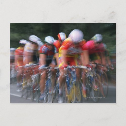 Road bicycle racing postcard