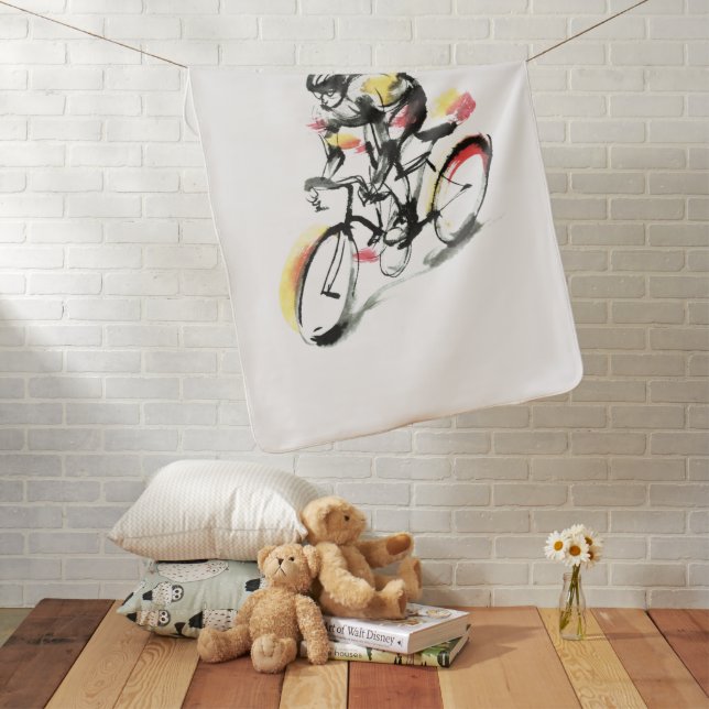 Road bike baby blanket (In Situ)