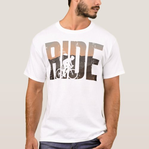 Road Bike Biking Cycling Ride Vintage T_Shirt