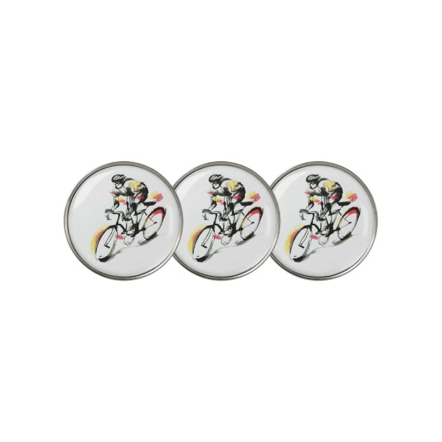 Road bike golf ball marker (3 Up)