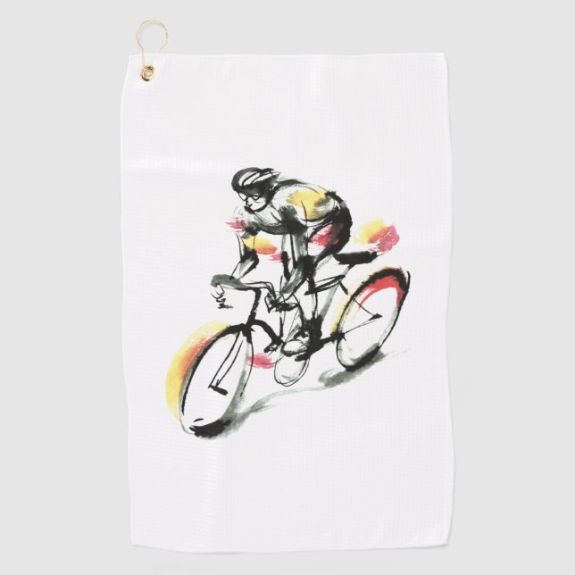 Road bike golf towel (Front)