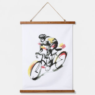 Road bike hanging tapestry