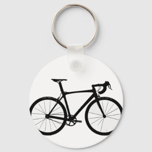 Road Bike Logo Keychain