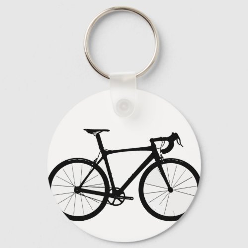 Road Bike Logo Keychain