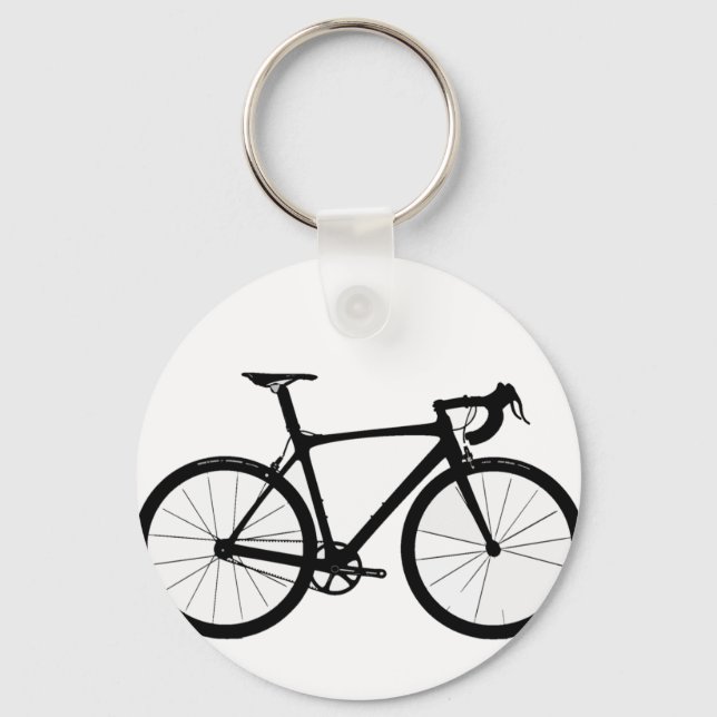 Road Bike Logo Keychain (Front)