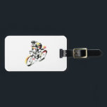 Road bike luggage tag<br><div class="desc">Road bike of sumi-e type</div>