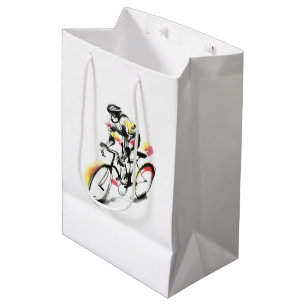Road bike medium gift bag