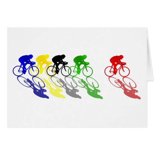 Road Bike Road Racing Cycling Card | Zazzle