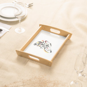Road bike serving tray