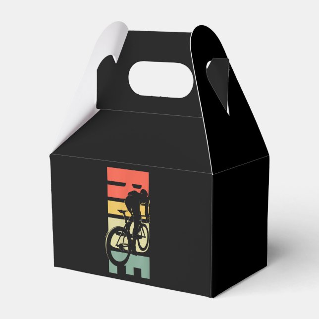 Road Biking Bicycle Cycling Favor Boxes (Front Side)