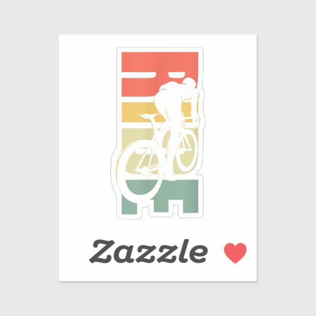 Road Biking Bicycle Cycling Sticker (Sheet)