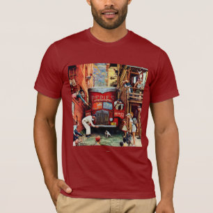 Road Block by Norman Rockwell T-Shirt