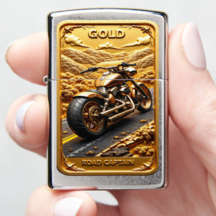 Road Captain Golden Mountain Cruiser Zippo Lighter