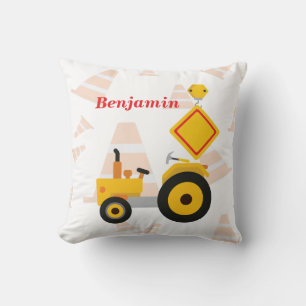 Road Construction vehicle Throw Pillow