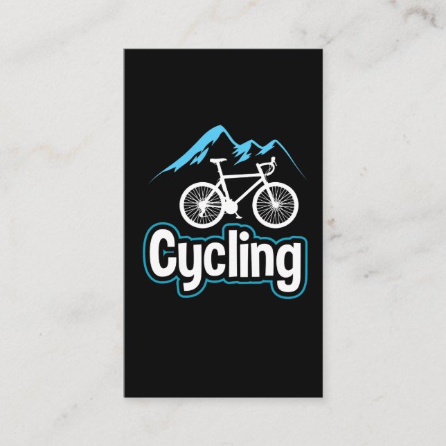 Road Cycling Cyclist Bike Bike Bicycle Business Card (Front)